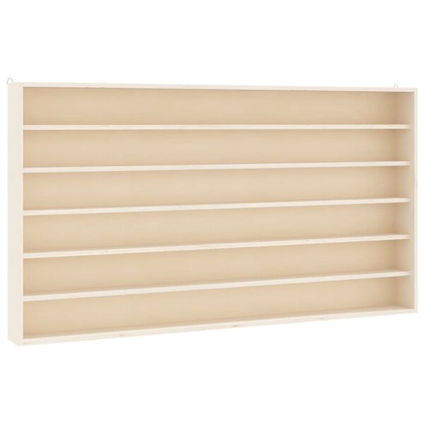 vidaXL Vitrina de madera para coleccionistas con 6 estantes