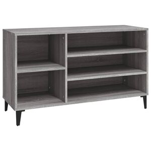vidaXL Mueble zapatero madera contrachapada gris Sonoma 102x36x60 cm