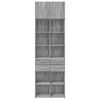 vidaXL Armario de madera ingeniería gris Sonoma 70x42,5x225 cm