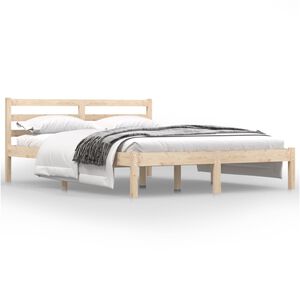 vidaXL Estructura de cama doble peque&ntilde;a sin colch&oacute;n 120x190 cm