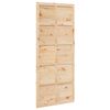 vidaXL Puerta Corrediza Natural 80 x 2,5 x 208 cm