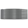 vidaXL Jardinera arriate acero galvanizado gris 544x100x36 cm