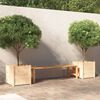 vidaXL Jardineras 2 uds madera maciza de pino 50x50x50 cm