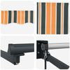 vidaXL Toldo Retráctil Multicolor 400 x 300 cm Poliéster y Aluminio