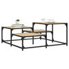 vidaXL Mesa de centro madera ingeniería roble Sonoma 87,5x87,5x40 cm