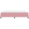 vidaXL Cama tipo Box Spring con colch&oacute;n Rosa 200 x 200 cm tela