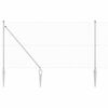 vidaXL Valla de alambre soldado con picos 10 x 1 m Acero Galvanizado