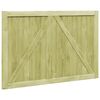 vidaXL Puertas de valla madera 2 uds de pino impregnada 300x100 cm