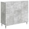 vidaXL Aparador Gris Hormig&oacute;n 89 x 34,5 x 82 cm Madera de Ingenier&iacute;a