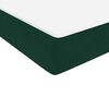 vidaXL Cama box spring con colchones terciopelo verde oscuro 180x220cm