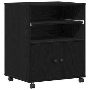vidaXL Soporte para Impresora Roble Negro 60 x 48 x 74 cm