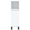 vidaXL Juego de muebles de baño 3 pzas madera contrachapada blanco