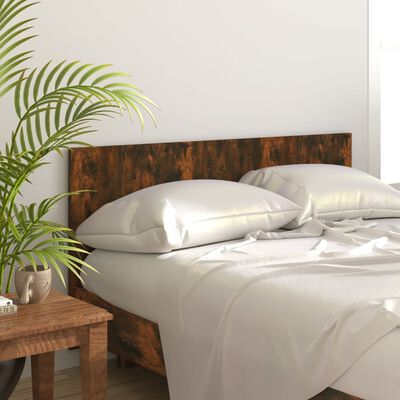 vidaXL Cabecero cama madera contrachapada roble ahumado 160x1,5x80 cm