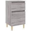 vidaXL Mesita de noche color gris sonoma 40x35x70 cm