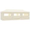 vidaXL Carpa plegable Pop-up con 8 paredes laterales 870x291x315 cm crema
