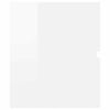 vidaXL Set muebles de ba&ntilde;o 2 piezas madera contrachapada blanco brillo