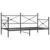 vidaXL Div&aacute;n sin colch&oacute;n acero negro 107x203 cm