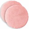vidaXL Funda de almohada 2 pcs HEERLEN Rosa &Oslash; 30 cm Franela