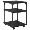 vidaXL Soporte para Impresora Roble Negro 43 x 48 x 64 cm
