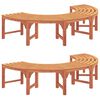 vidaXL Banco de &Aacute;rbol 8 -Seater 2 uds. 160 x 80 x 45cm Natural