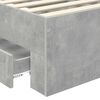 vidaXL Estructura de cama con cabecera Gris Concreto 100 x 200 cm