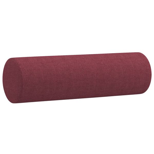 vidaXL Cojines decorativos 2 uds tela rojo tinto 15x50 cm