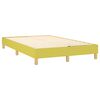 vidaXL Cama box spring con colch&oacute;n y LED tela verde 120x200 cm