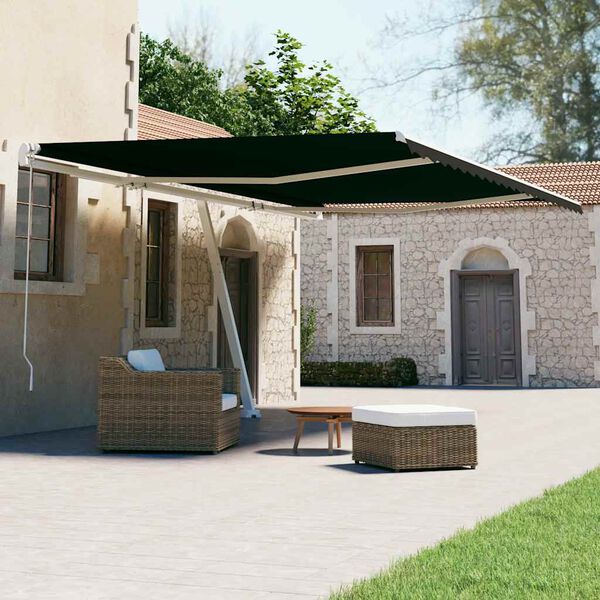 vidaXL Toldo de pie autom&aacute;tico gris antracita 600x300 cm