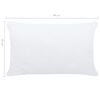 vidaXL Relleno de coj&iacute;n 2 unidades blanco 60x40 cm