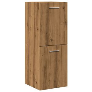 vidaXL Armario pared ba&ntilde;o madera ingenier&iacute;a roble artisian 30x30x80 cm