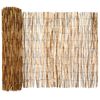vidaXL Valla de Jard&iacute;n Carbonizado 500 x 90 cm Ca&ntilde;a