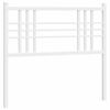 vidaXL Cabecero de repuesto de metal blanco 107 cm