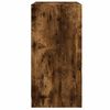 vidaXL Armario auxiliar puertas de vidrio roble ahumado 68x37x75,5 cm