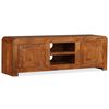 vidaXL Mueble de TV madera maciza acabado miel 120x30x40 cm
