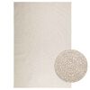 vidaXL Alfombra ZIZUR apariencia yute interior exterior crema