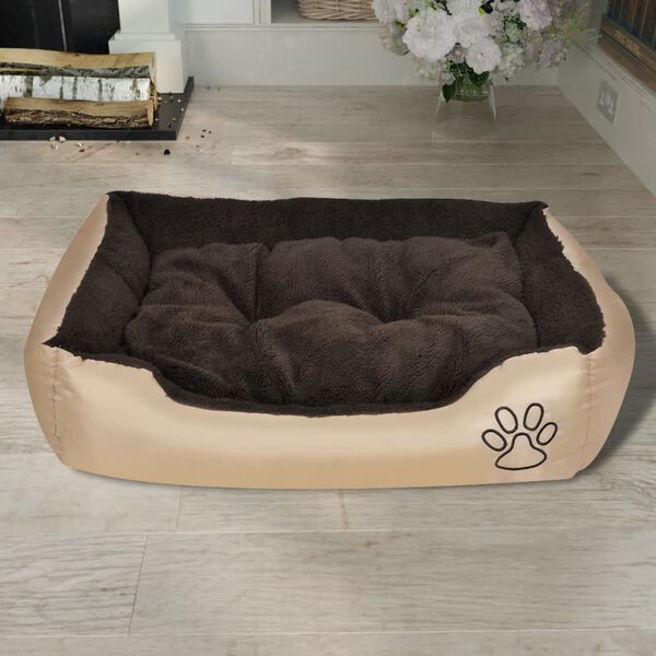 vidaXL Cama para perro con cojín acolchado talla M
