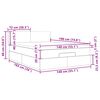 vidaXL Cama otomana con colch&oacute;n tela gris pardo 140x190 cm