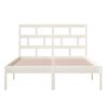 vidaXL Estructura de cama madera maciza de pino blanco 120x200 cm