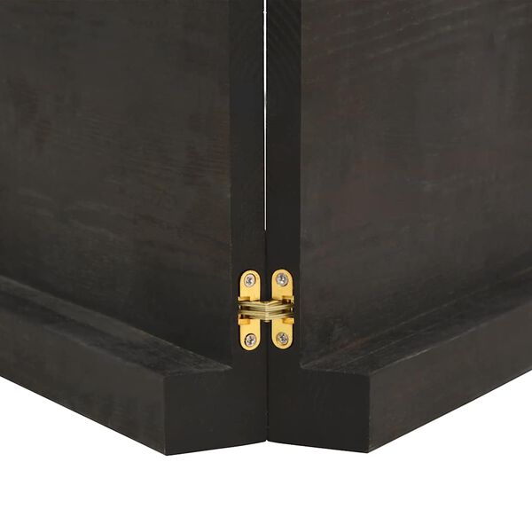 vidaXL Estante pared madera roble tratada marr&oacute;n oscuro 200x50x(2-6)cm