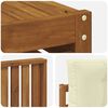 vidaXL Conjunto de sof&aacute;s de exterior con coj&iacute;n 6 pcs Natural y Crema