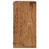vidaXL Estantes cubo de pared 4 uds madera envejecida 30x15x30 cm