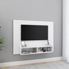 vidaXL Mueble de TV de pared madera contrachapada blanco 120x23,5x90cm