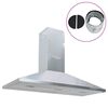 vidaXL Campana extractora de acero inoxidable 90 cm