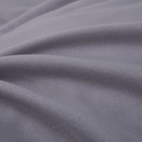 vidaXL Juego de cama forro polar 5 piezas gris 200x220/60x70 cm