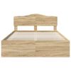 vidaXL Estructura de cama Sonoma 140 x 200 cm Madera de pino macizo