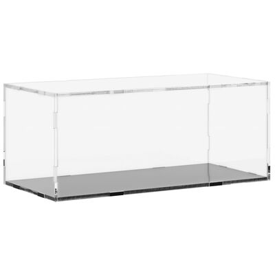 vidaXL Caja de exposición acrílico transparente 34x16x14 cm