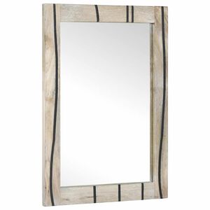 vidaXL Espejo de ba&ntilde;o Blanco 50 x 2,5 x 70 cm Rectangular