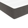 vidaXL Cama box spring con colch&oacute;n terciopelo gris oscuro 140x200 cm