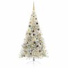 vidaXL &Aacute;rbol de Navidad Artificial Preiluminado Plateado 210 cm PET