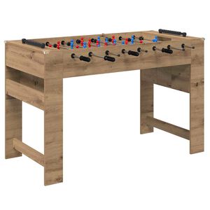 vidaXL Mesa de Futbol&iacute;n Roble artisan 125 x 60,5 x 80 cm